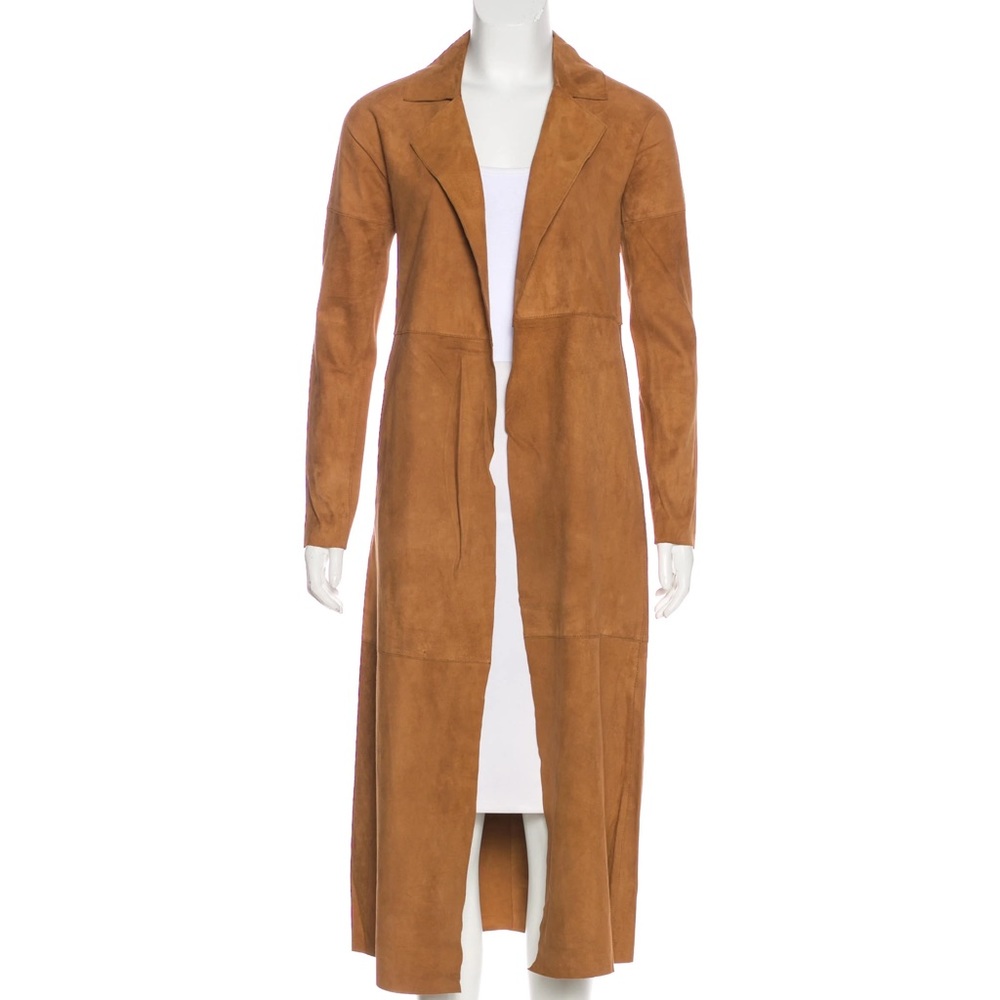 NWT Linea Pelle Suede Trench Coat Small